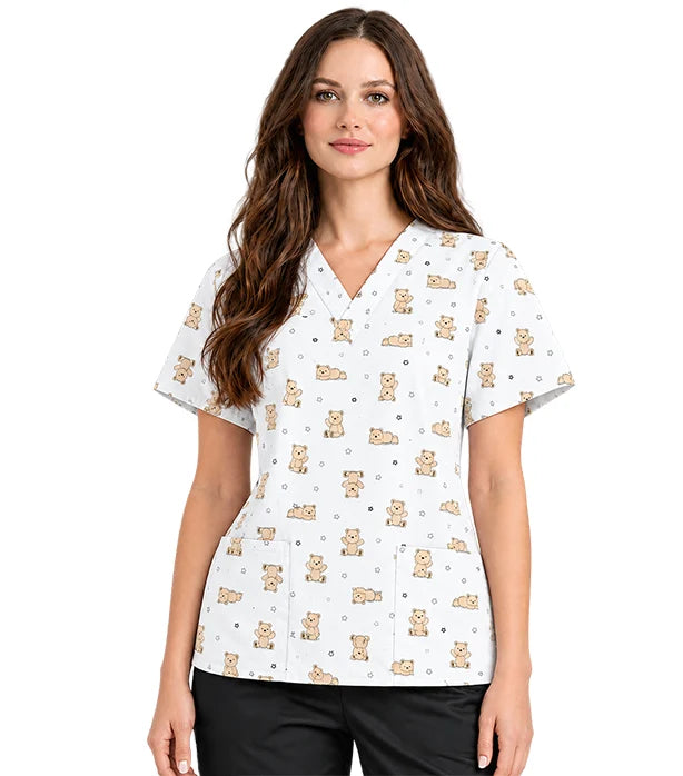 PRINTED SCRUB SET