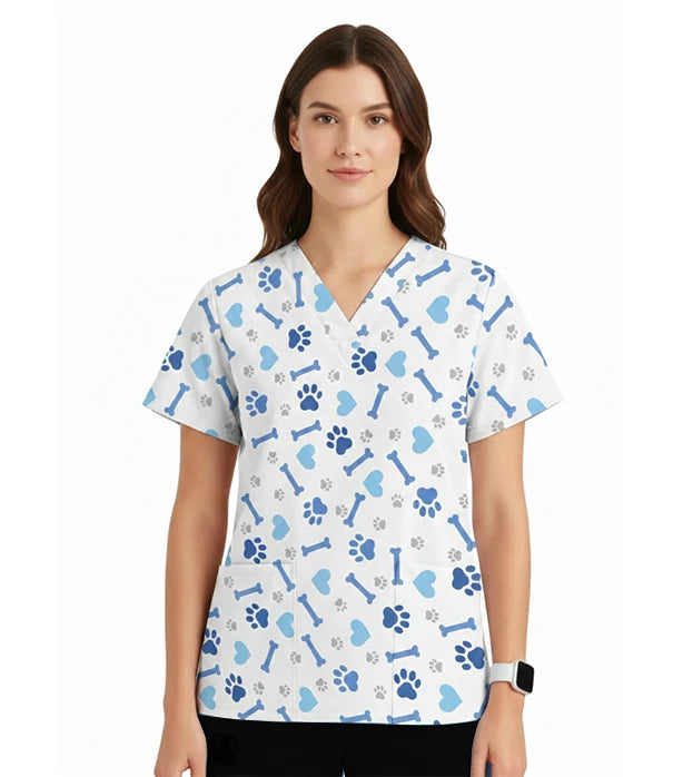 PRINTED SCRUB SET