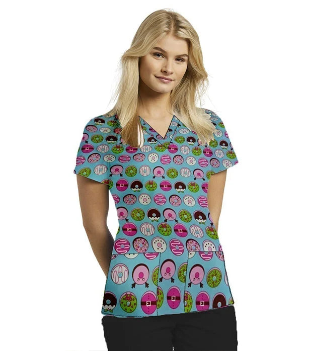 PRINTED SCRUB SET